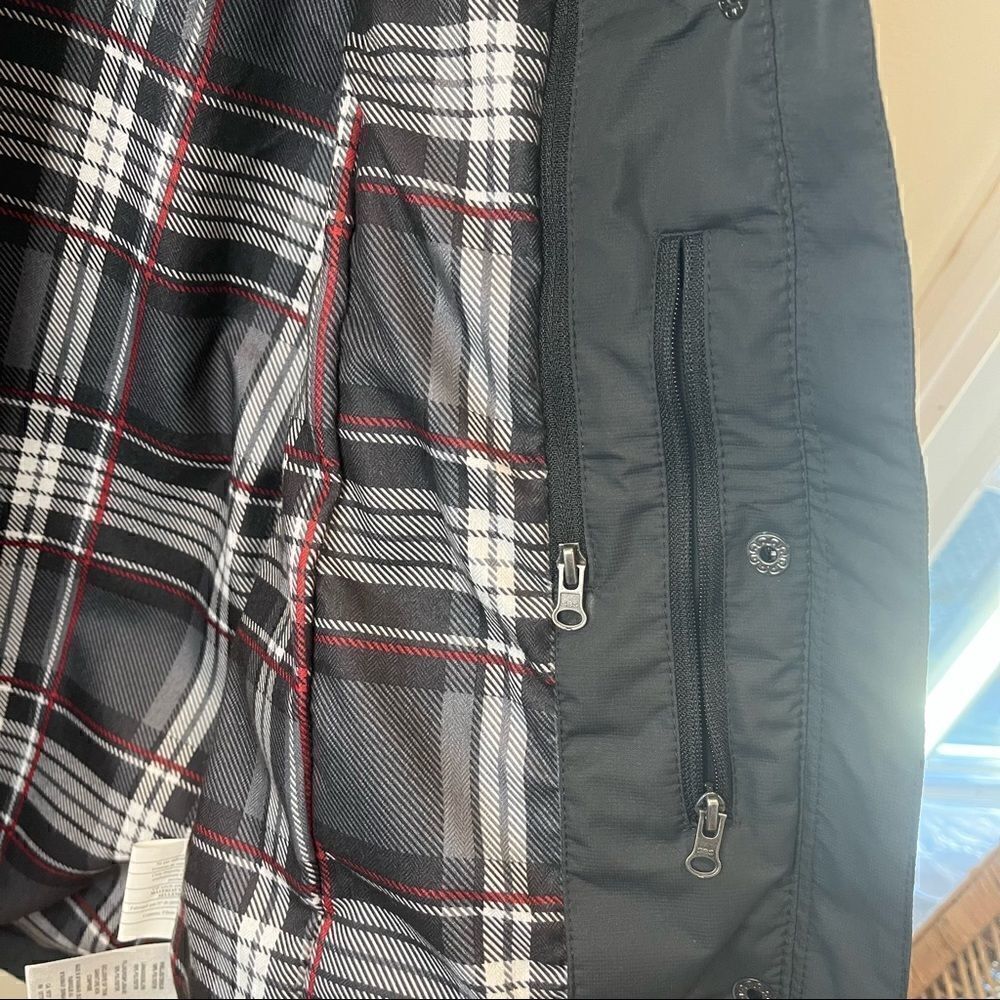 Roots 73 black Vermont vest with plaid lining size womens XS - Picture 8 of 10